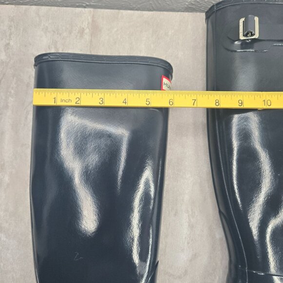 Hunter Knee High Rainboot Womens Size 9 Blue Outdoor Rubber Snow Rain Booties - Picture 12 of 13